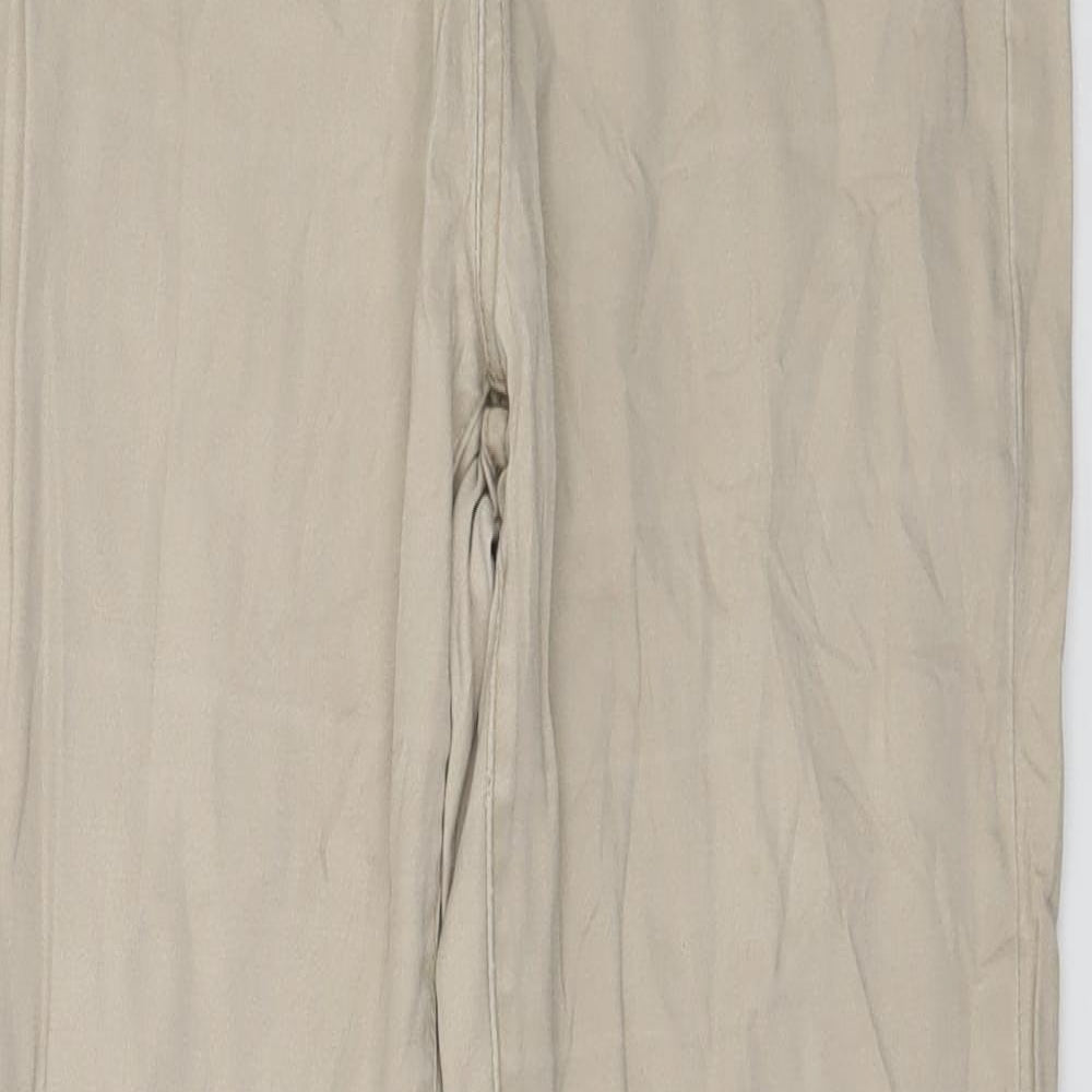 Womens UK Size M Pieces Regular Fit Skinny Beige Jeans