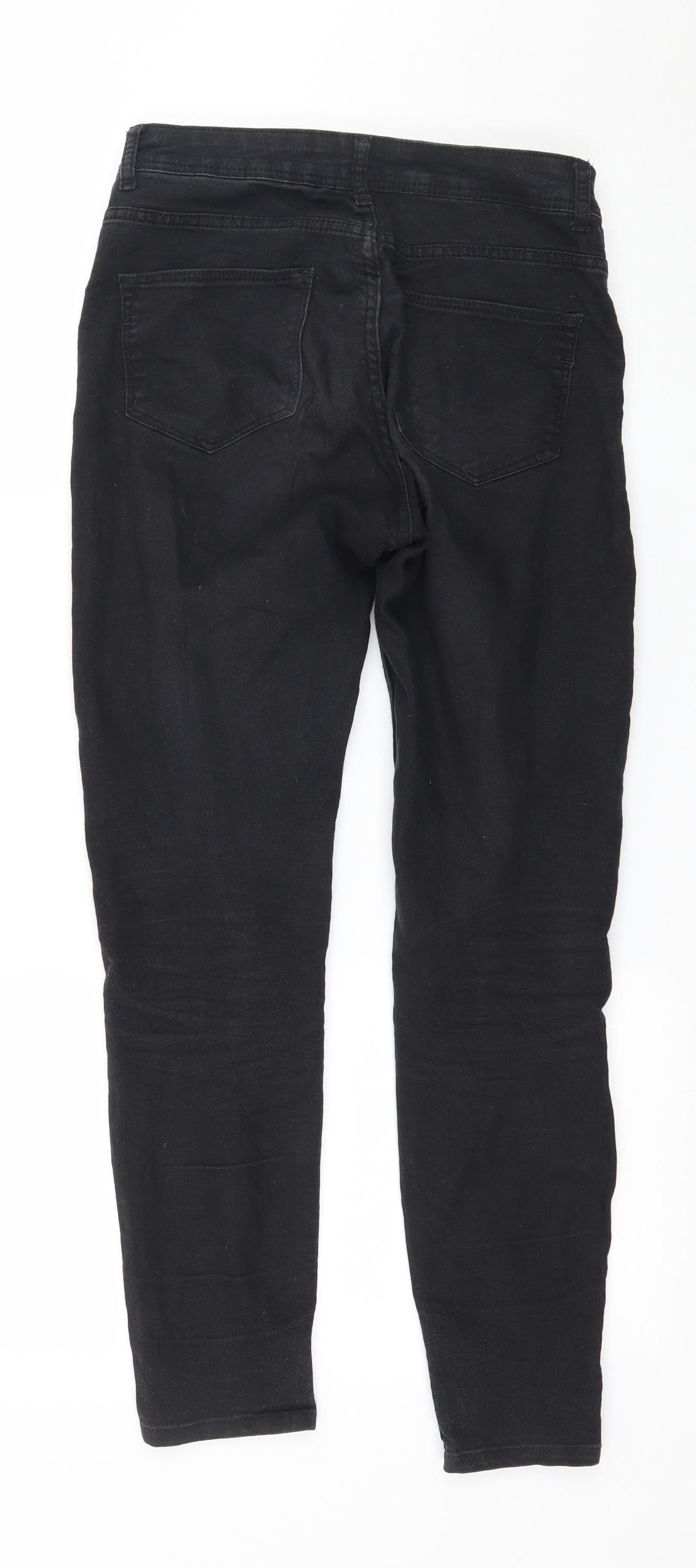 Bershka Womens Black  Denim Skinny Jeans Size 8 L25 in