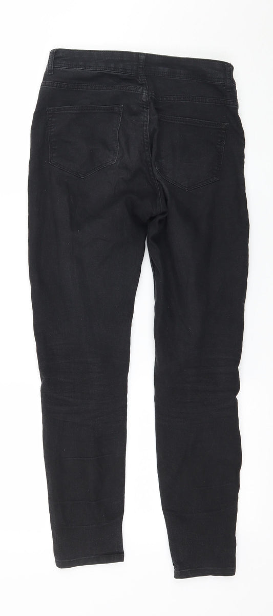 Bershka Womens Black  Denim Skinny Jeans Size 8 L25 in