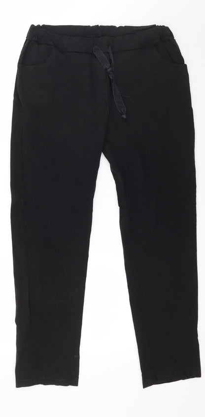 Preworb Womens Black   Trousers  Size 36 in L20 in