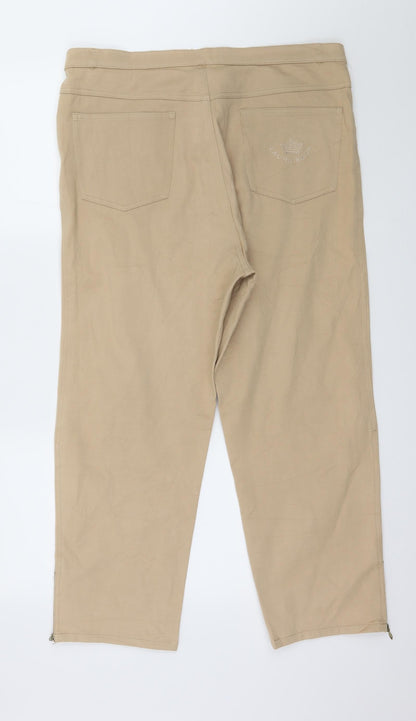 Laura Kent Womens Brown  Denim Straight Jeans Size 36 in L25 in