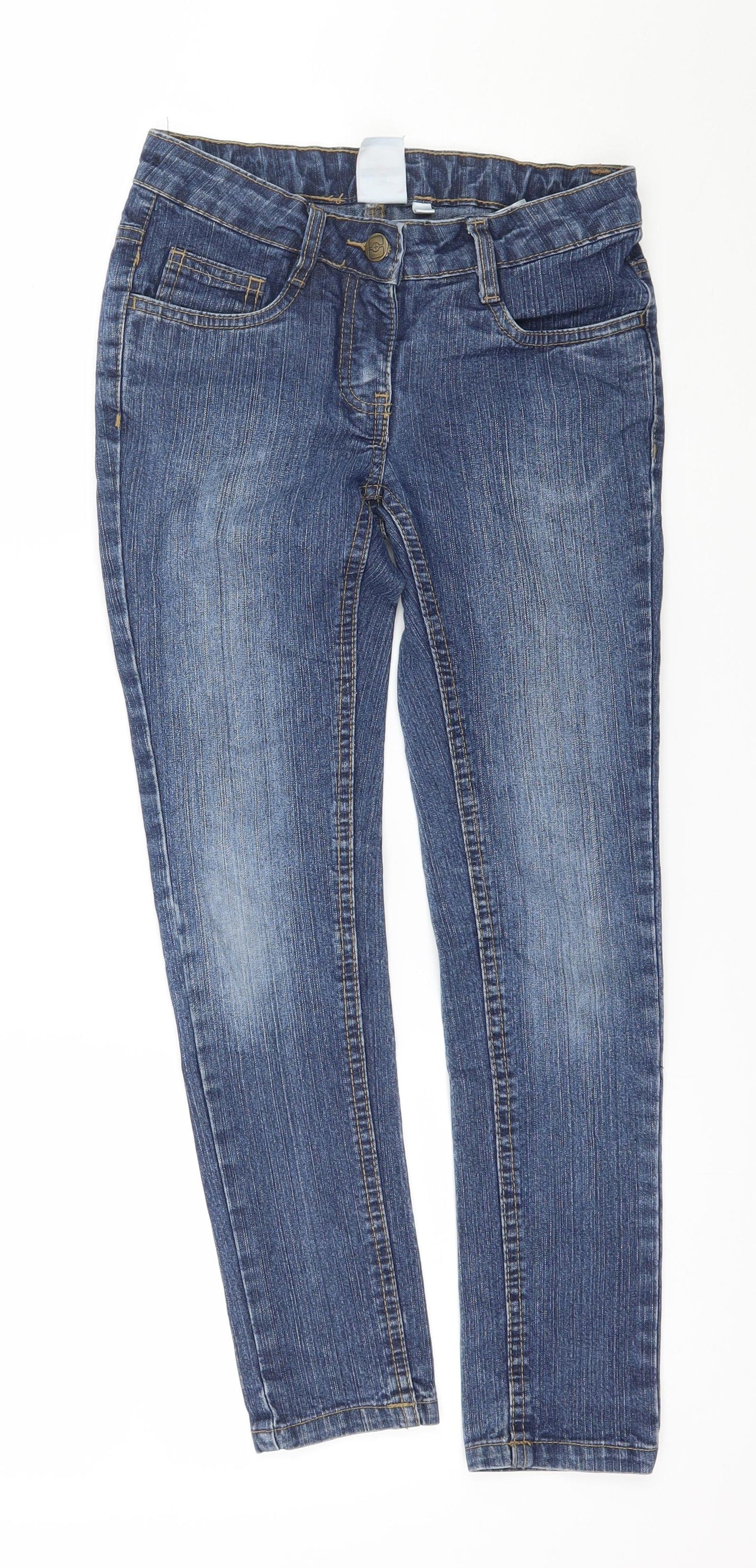 Here + There Girls Blue  Denim Straight Jeans Size 9 Years