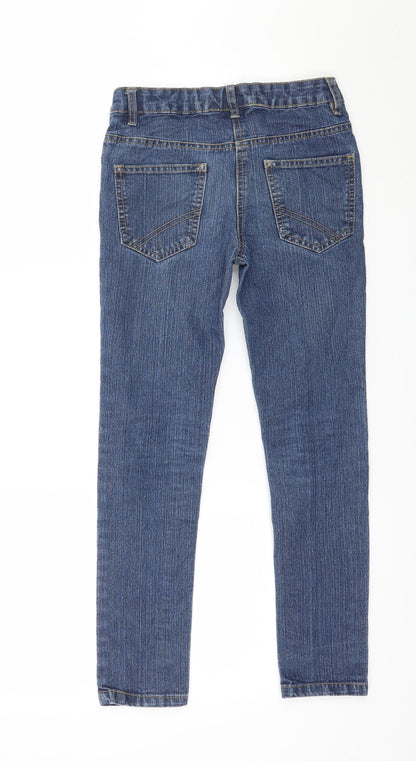 Here + There Girls Blue  Denim Straight Jeans Size 9 Years