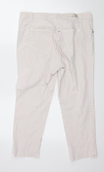 Gerry Weber Womens Ivory   Cropped Trousers Size 36 in L25 in