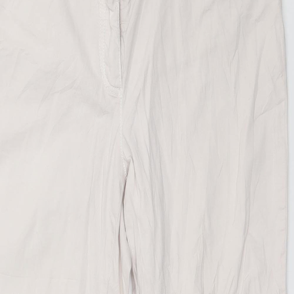 Gerry Weber Womens Ivory   Cropped Trousers Size 36 in L25 in