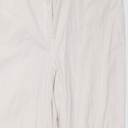 Gerry Weber Womens Ivory   Cropped Trousers Size 36 in L25 in