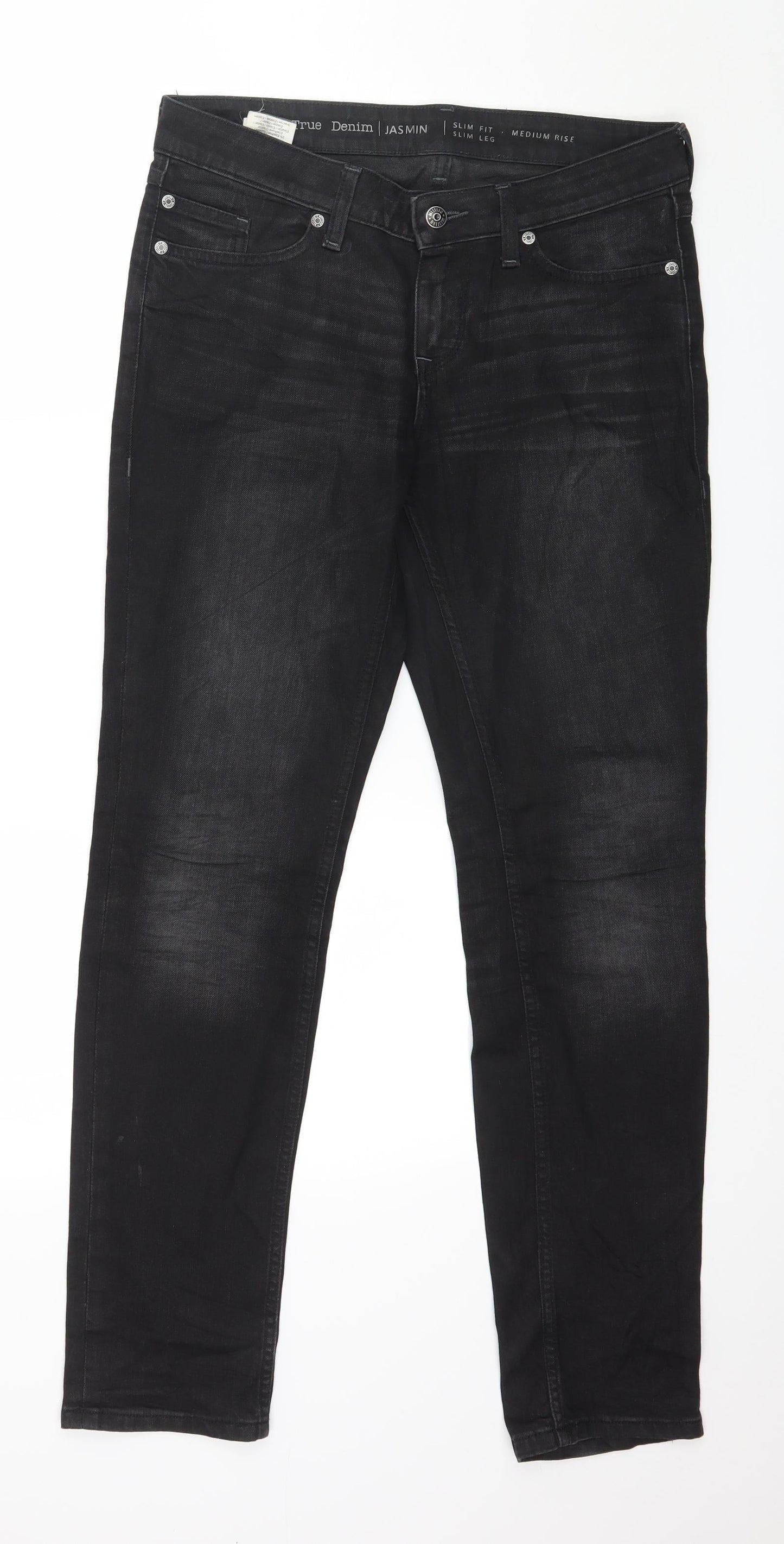 Mustang Mens Black  Denim Skinny Jeans Size 28 L30 in