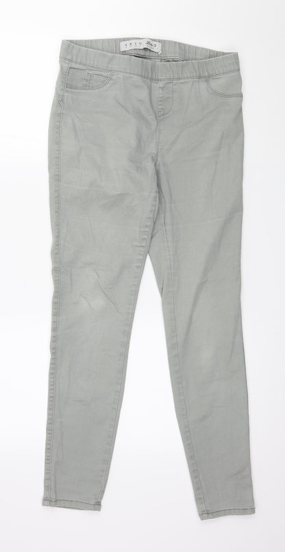 Denim & Co. Womens Grey  Denim Jegging Jeans Size 10 L28 in