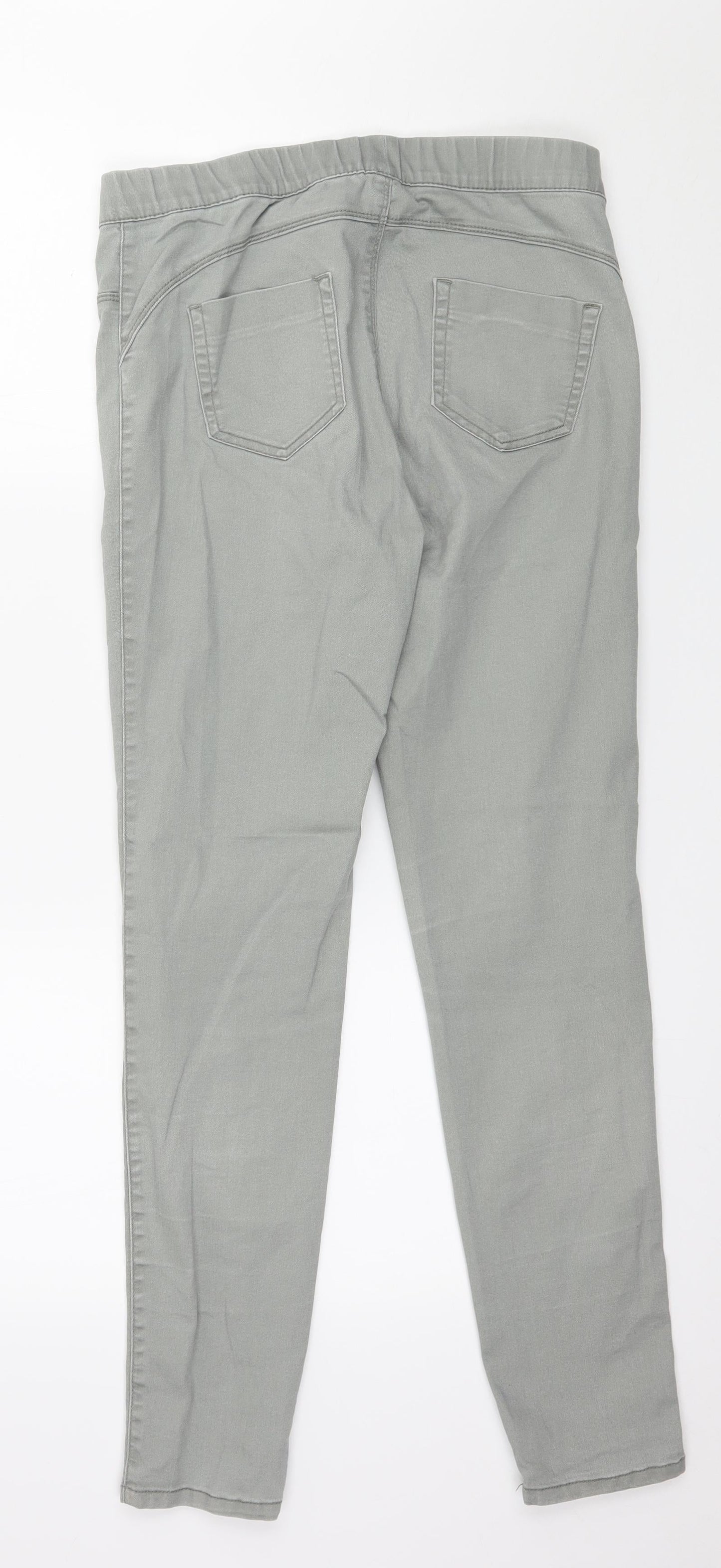 Denim & Co. Womens Grey  Denim Jegging Jeans Size 10 L28 in