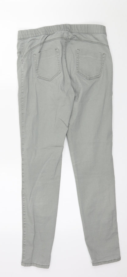 Denim & Co. Womens Grey  Denim Jegging Jeans Size 10 L28 in