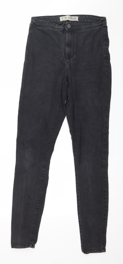 Denim & Co. Womens Grey  Denim Skinny Jeans Size 10 L30 in