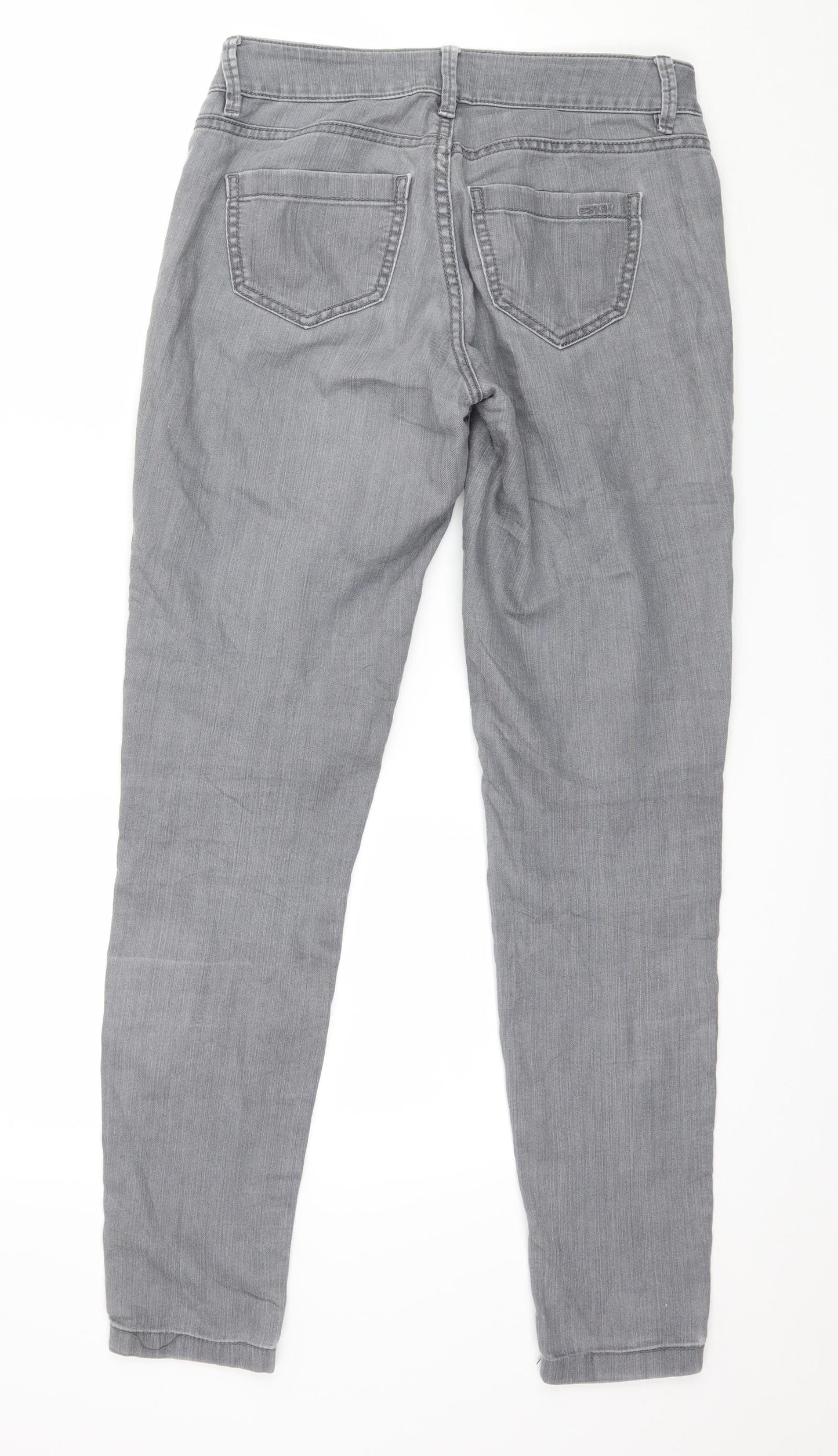 Womens UK Size XS Esprit Regular Fit Skinny Grey Jeans