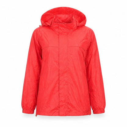 Denim & Co. Womens Red   Rain Coat Jacket Size 8