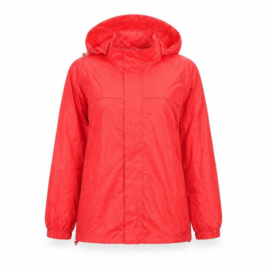 Denim & Co. Womens Red   Rain Coat Jacket Size 8