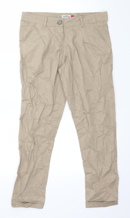 Select Womens Brown  Denim Straight Jeans Size 12 L28 in