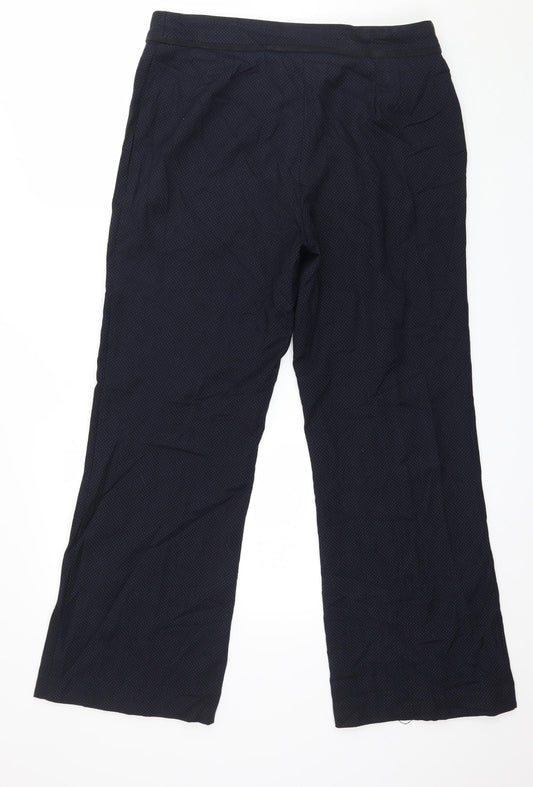 Womens UK Size 14 Marks and Spencer Regular Fit  Blue Trousers