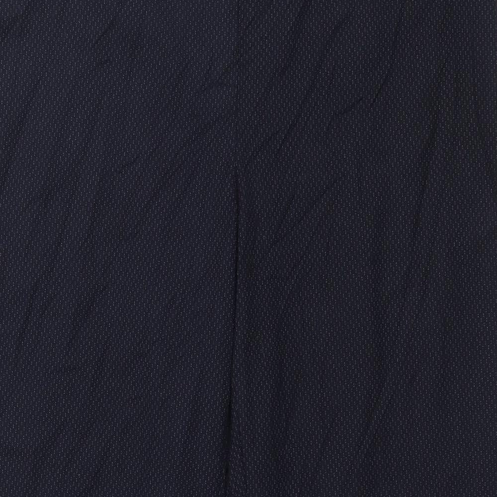Womens UK Size 14 Marks and Spencer Regular Fit  Blue Trousers