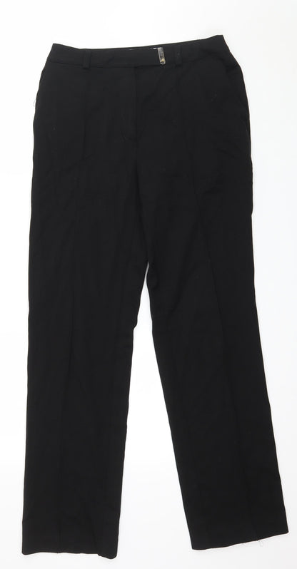 Womens UK Size 10 The Collection Regular Fit  Black Trousers