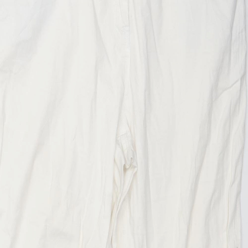 O&S Womens White   Trousers  Size 32 in L27 in
