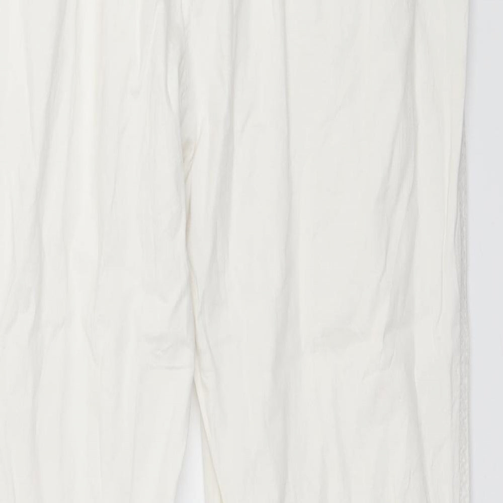 O&S Womens White   Trousers  Size 32 in L27 in