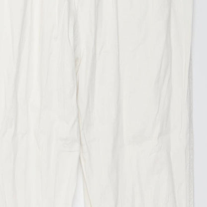 O&S Womens White   Trousers  Size 32 in L27 in