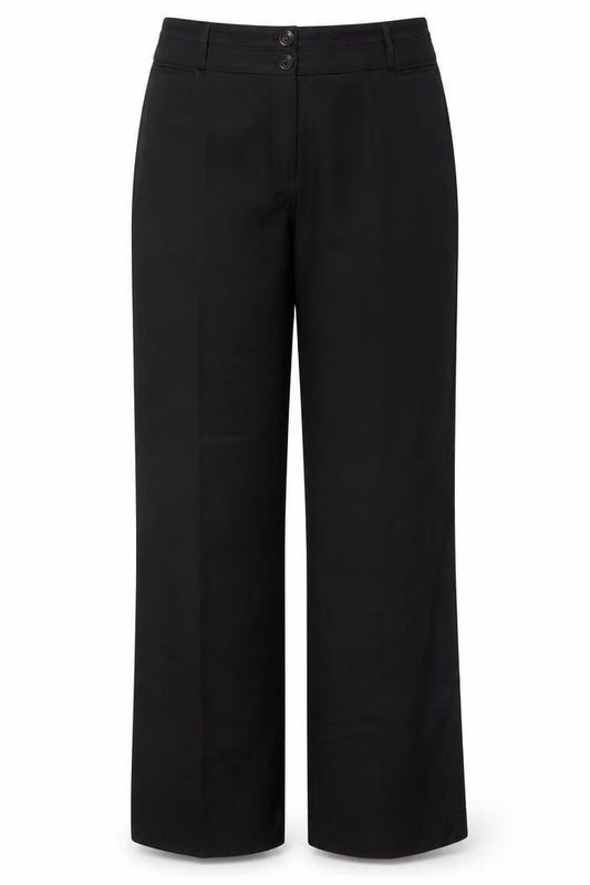 Womens UK Size 14 Bonmarché Regular Fit  Black Trousers