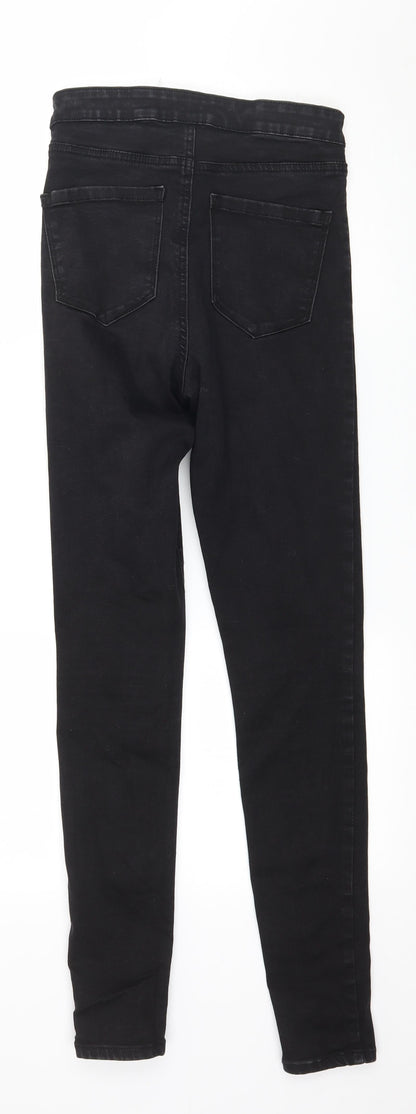 Denim & Co. Womens Black  Denim Skinny Jeans Size 10 L29 in