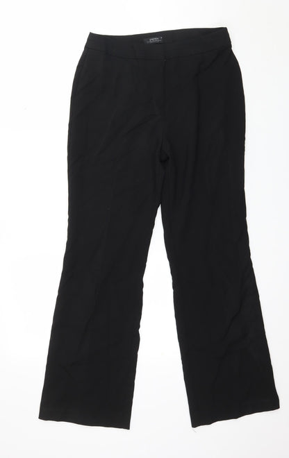 Womens UK Size 10 Papaya Regular Fit  Black Trousers