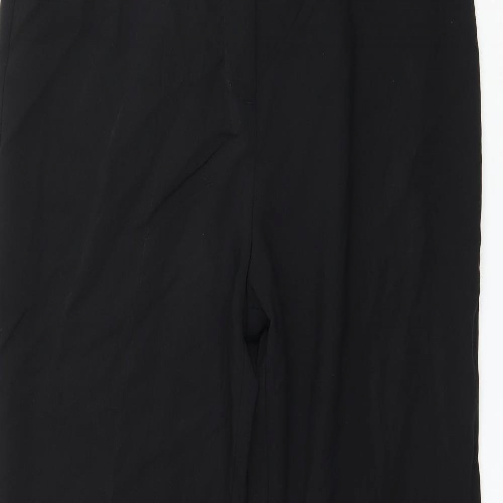 Womens UK Size 10 Papaya Regular Fit  Black Trousers