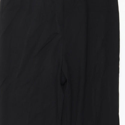 Womens UK Size 10 Papaya Regular Fit  Black Trousers