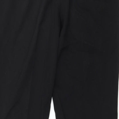 Womens UK Size 10 Papaya Regular Fit  Black Trousers