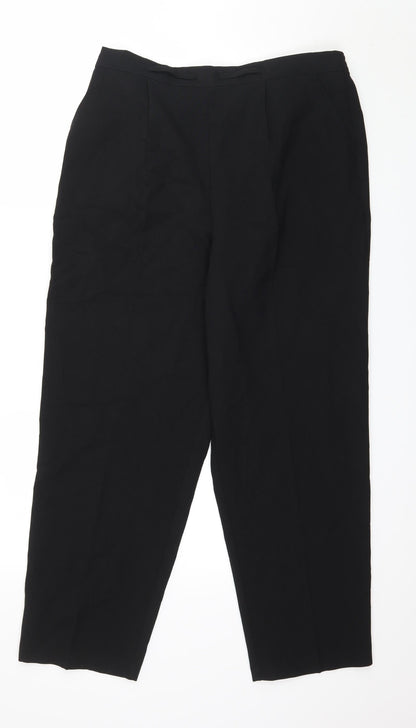 Mia Moda Womens Black   Trousers  Size 34 in L28 in