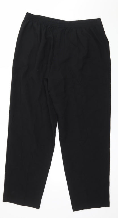 Mia Moda Womens Black   Trousers  Size 34 in L28 in