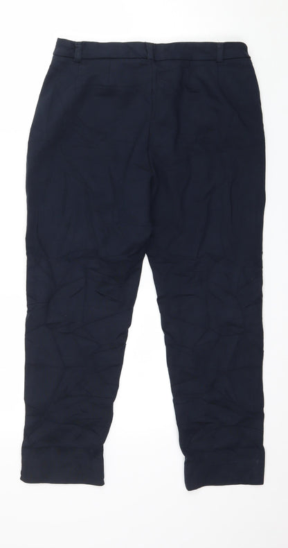 Womens UK Size 12 Marks and Spencer Regular Fit  Blue Trousers