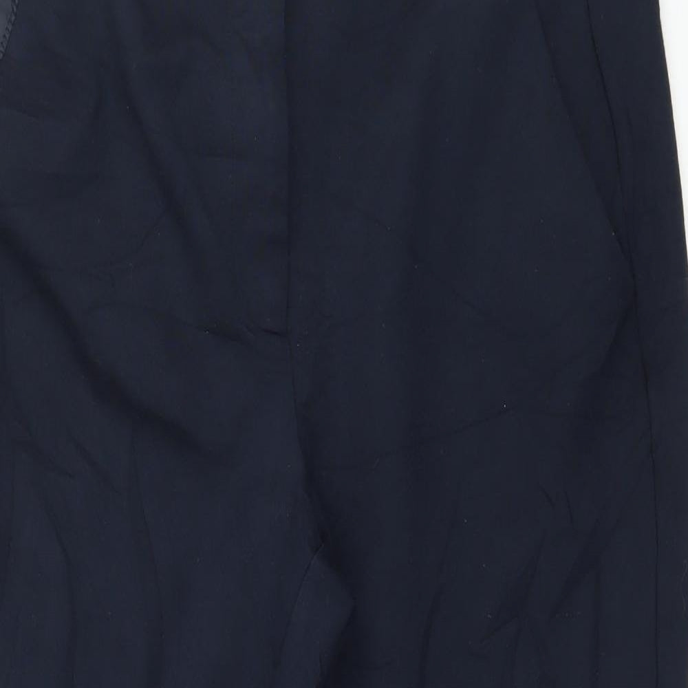 Womens UK Size 12 Marks and Spencer Regular Fit  Blue Trousers