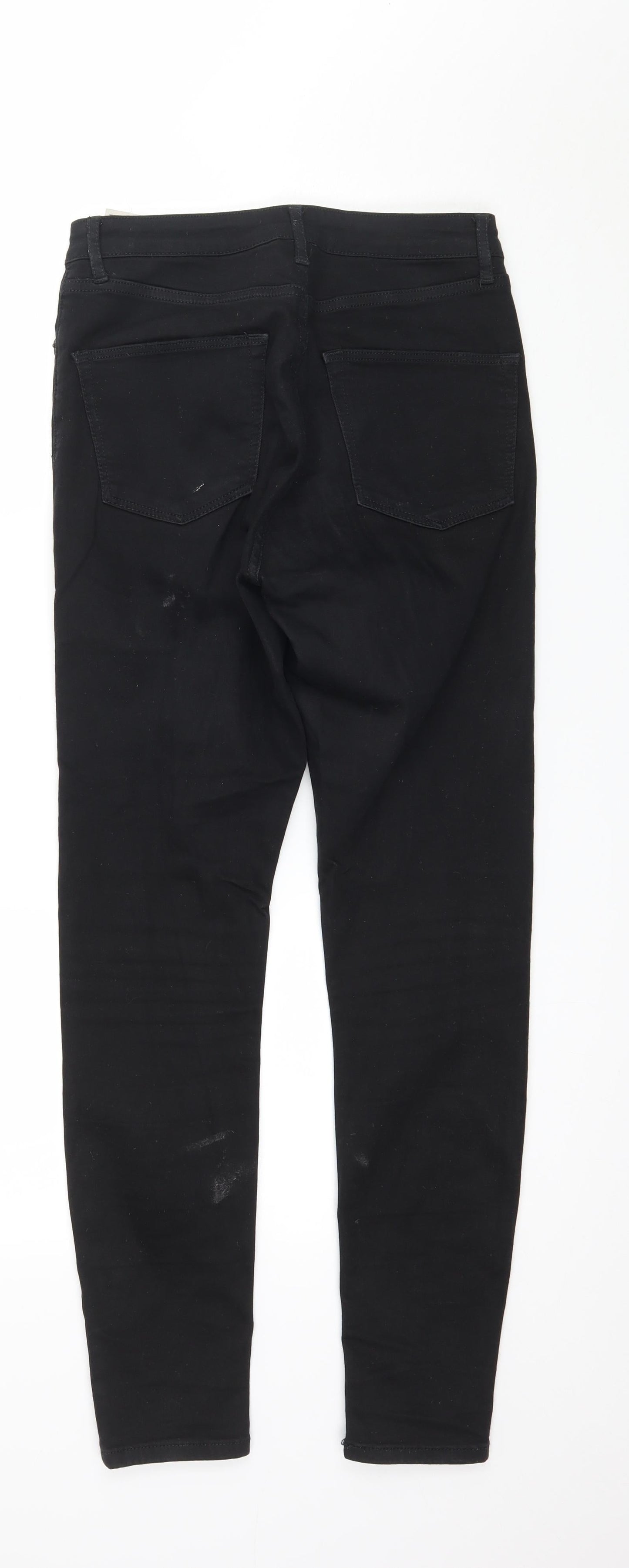 Topshop Womens Black  Denim Skinny Jeans Size 28 in L32 in