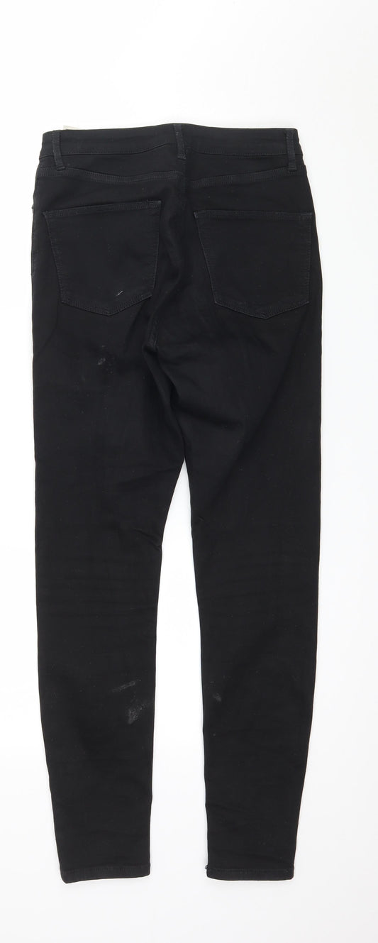 Topshop Womens Black  Denim Skinny Jeans Size 28 in L32 in