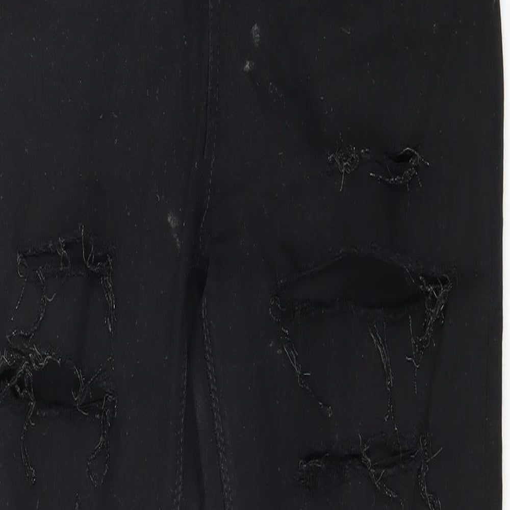 Topshop Womens Black  Denim Skinny Jeans Size 28 in L32 in