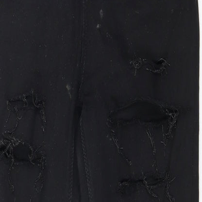 Topshop Womens Black  Denim Skinny Jeans Size 28 in L32 in
