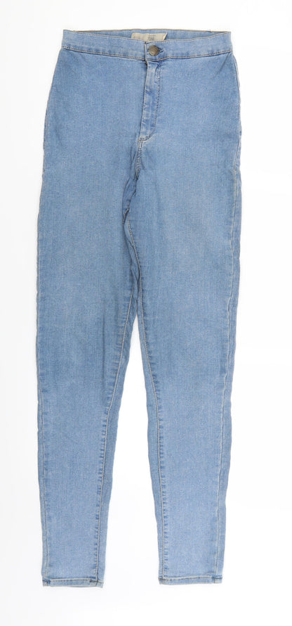 Topshop Womens Blue  Denim Skinny Jeans Size 28 in L32 in