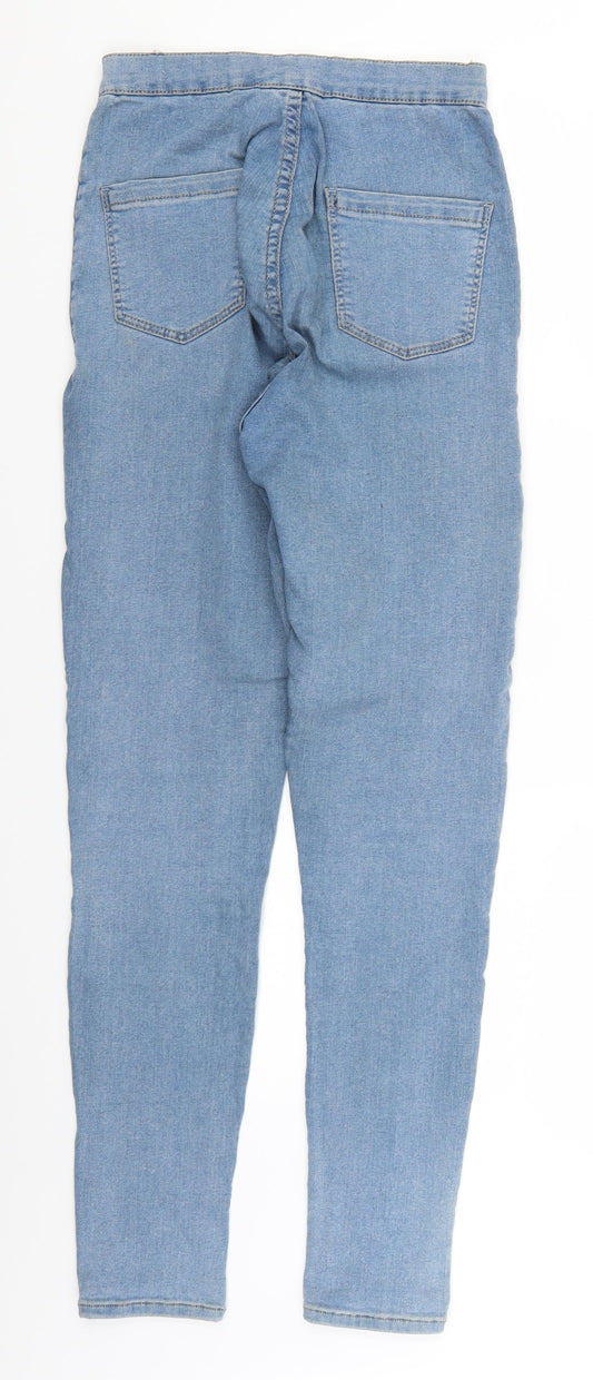 Topshop Womens Blue  Denim Skinny Jeans Size 28 in L32 in