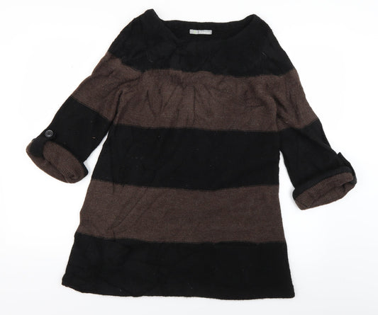 Womens UK Size 12 M&S Brown Pullover Jumper