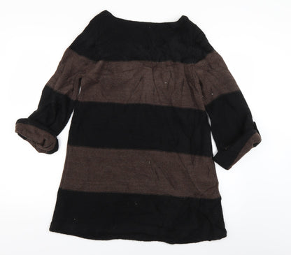 Womens UK Size 12 M&S Brown Pullover Jumper