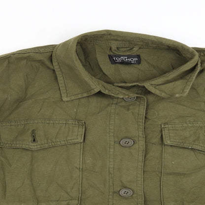 Womens UK Size S Topshop Green Jacket