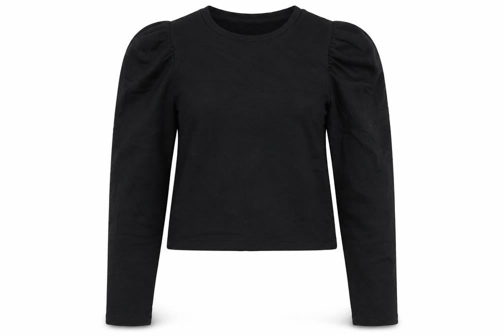 Womens UK Size XS Pull & Bear Black Pullover Sweatshirt