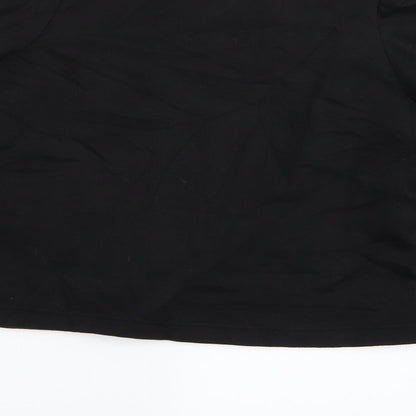 Womens UK Size XS Pull & Bear Black Pullover Sweatshirt