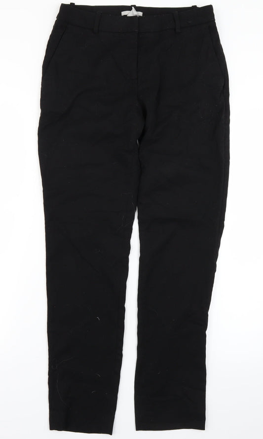 Womens UK Size 8 H&M Regular Fit  Black Trousers