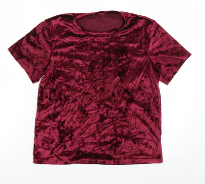 Atmosphere Womens Purple   Basic T-Shirt Size 6