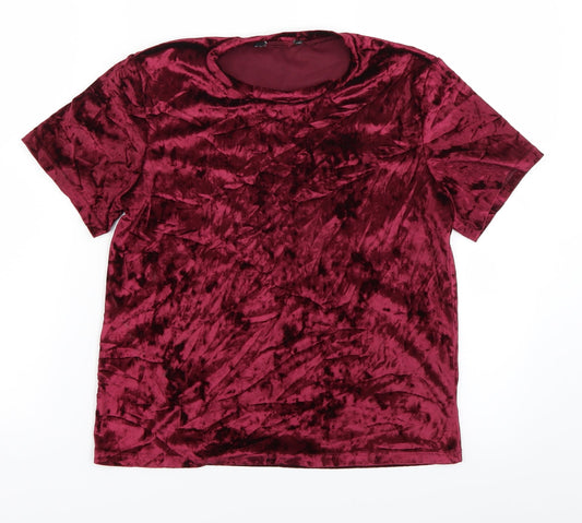 Atmosphere Womens Purple   Basic T-Shirt Size 6