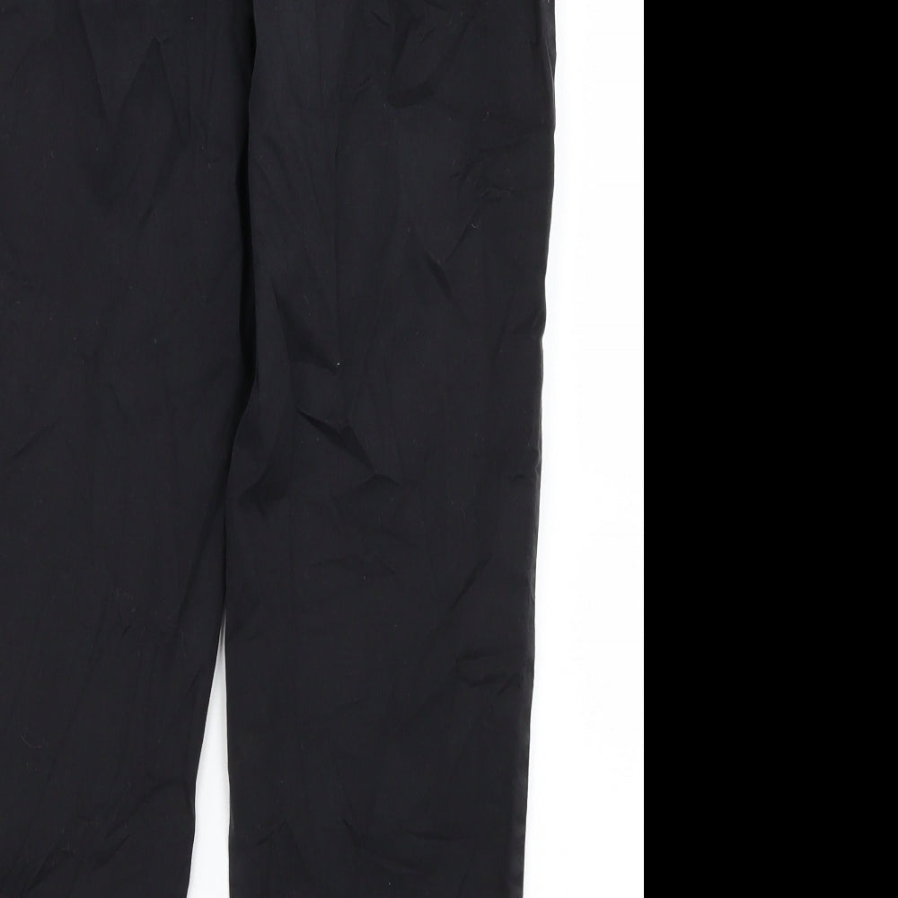 Womens UK Size 32 in Camaieu Regular Fit Pedal Pusher Black Trousers
